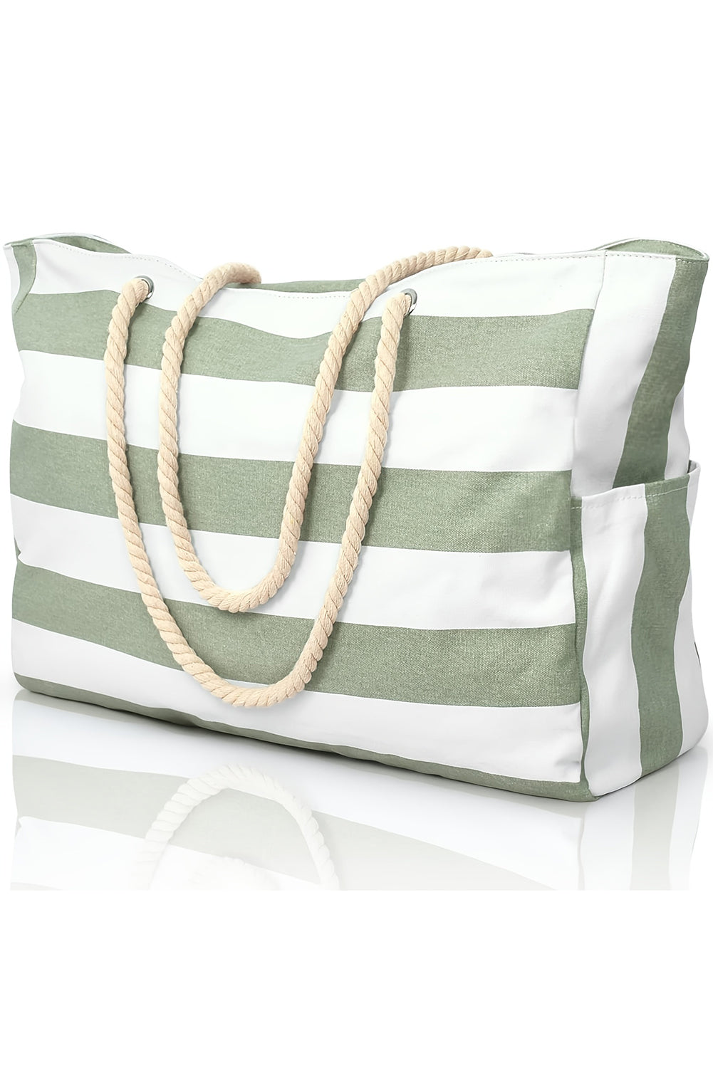 Cleo Striped Canvas Large Tote-2