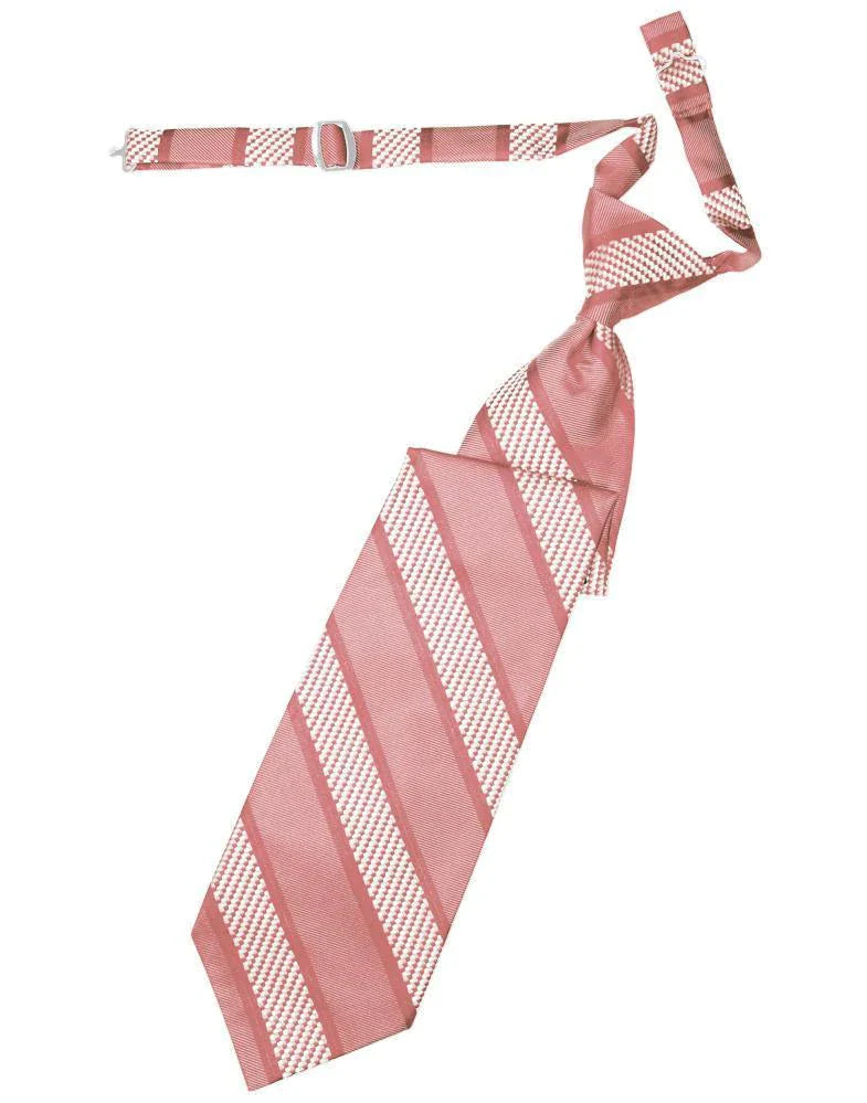 Venetian Stripe Necktie Pre-Tied-8