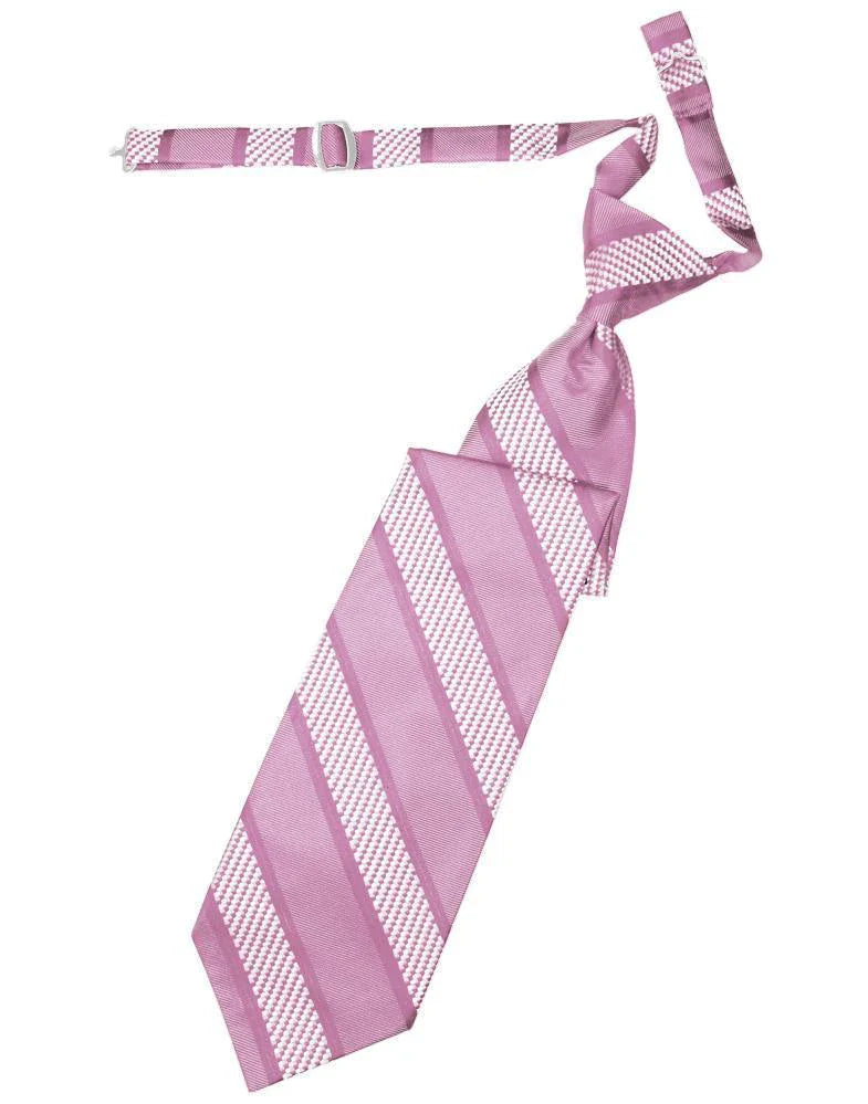 Venetian Stripe Necktie Pre-Tied-29